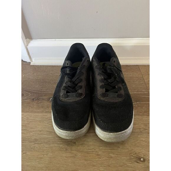 Nike Air Force 1 Crater Flyknit Chambray Blue Black DH3375-001 sz 7Y = 8.5 Women - Picture 4 of 8